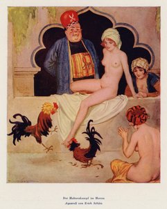 Der Hahnenkampf im Harem von Erich Schutz