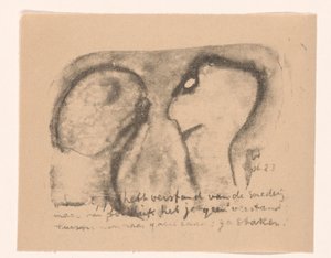 Zwei abstrahierte Figuren von Erich Wichmann
