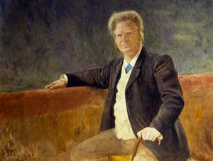 Porträt von Bjorn Bjornson (1859-1942), Schauspieler und Theaterdirektor, Gemälde von Erik Werenskiold (1855-1938)