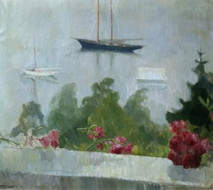 Das Boot, Blumen auf der Veranda