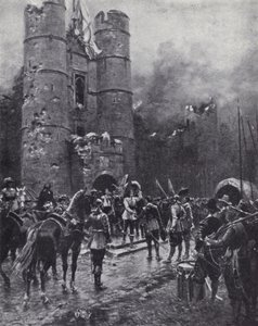Achtzehnmonatige Belagerung von Donnington Castle, Berkshire, während des Englischen Bürgerkriegs