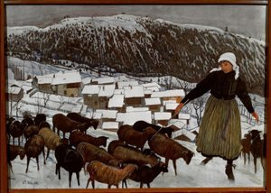 Die Ziegenhirtin von Ernest Bieler