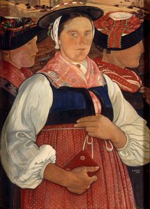 Drei Walliserinnen von Ernest Bieler