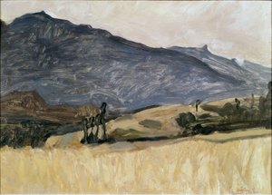 Walliser Landschaft von Ernest Bieler
