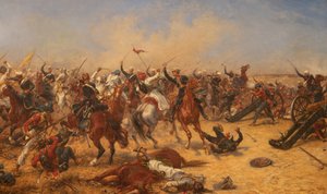Die Schlacht von Moodkee, 18. Dezember 1845