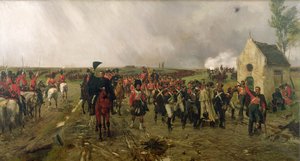 Wellingtons Marsch von Quatre Bras nach Waterloo, 1878 von Ernest Crofts