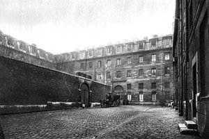 Hof des Frauengefängnisses Saint Lazare, Paris, 1931