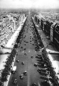 Blick auf die Avenue des Champs-Élysées, Paris, 1931