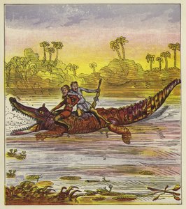 Die Brüder Bold reisen auf dem Nil mit einem Krokodil von Ernest Henry Griset