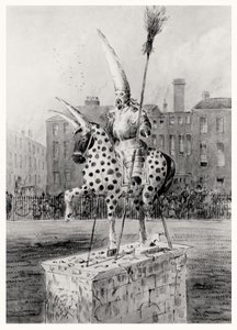 Die Statue auf dem Leicester Square, am Mittwochmorgen, 17. Oktober 1866