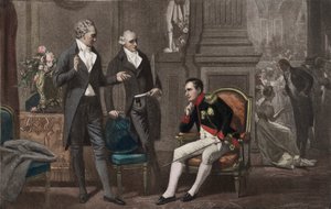 Napoleon, Goethe und Wieland (Farbfotogravur) von Ernest Hillemacher