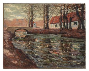 Flusslandschaft von Ernest Lawson