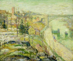 Washington Bridge, New York City von Ernest Lawson