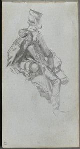 Skizzenbuch, Seite 23: Sitzender Soldat