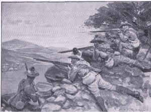 Ihnen eine Chance geben, aus After Pretoria: Der Guerillakrieg veröffentlicht von Harmsworth Bros Limited, 1901