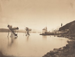 Pecheries bei Kiretch-Bournou Bosphore, Europa Fischereien bei Kiretch-Bournou..., 1854