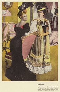 Zwei Frauen besprechen Urlaubsreisepläne von Ernst (after) Heilemann