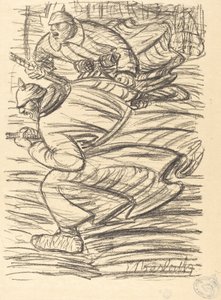 Der Angriff, veröffentlicht 1915 von Ernst Barlach