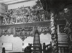 Kuangchou, Kuangtung, Kanton, Tempel des Medizin-Gottes, Reliefs im Hauptgericht