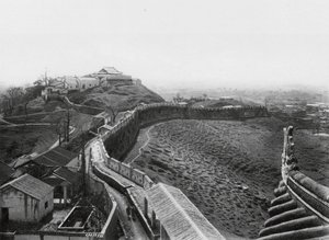 Kuangchou, Kuanyin shan, Kuangtung, Blick vom Nordturm der Nordmauer der Stadt und Kuanyin-Hügel