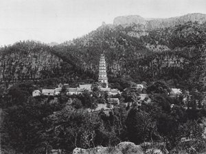 Ling yen sze, Shantung, Kloster der belebten Berggipfel