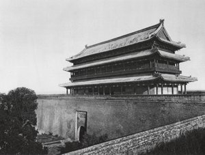 Sianfu, Pei men, Shensi, Hauptturm des Nordtors von Ernst Boerschmann