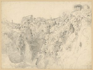 Blick auf Tivoli mit dem Tempel der Sibylle