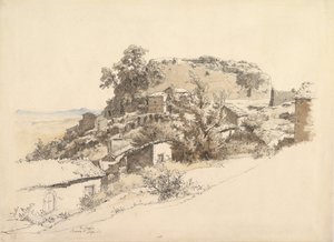 Römische Landschaft nahe Rocca di Papa, 1866 von Ernst Furchtegott Mohn