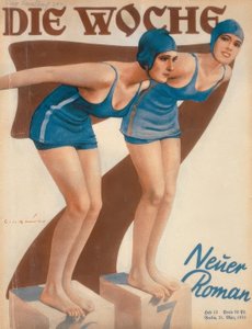 Schwimmerinnen am Start