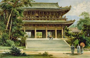 Buddhistischer Tempel in Kyoto, Japan, aus 