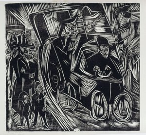 Absalom spricht Recht an seines Vaters statt von Ernst Ludwig Kirchner