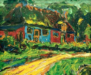 Altes Haus auf Fehmarn von Ernst Ludwig Kirchner