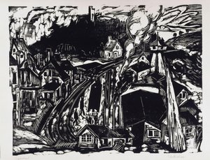 Bahnhof Königstein im Taunus von Ernst Ludwig Kirchner