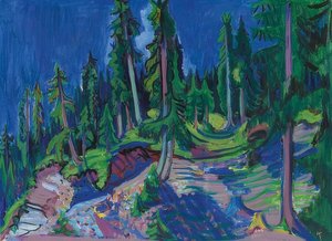 Bergwaldstudie von Ernst Ludwig Kirchner