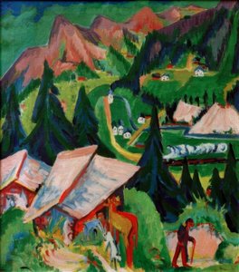 Der Junkerboden von der Stafel aus von Ernst Ludwig Kirchner