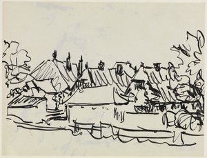 Dorf auf Fehmarn von Ernst Ludwig Kirchner