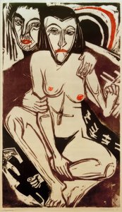 Melancholie (Selbstbildnis mit Erna) von Ernst Ludwig Kirchner