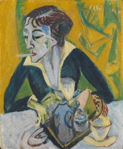 Erna mit Zigarette von Ernst Ludwig Kirchner
