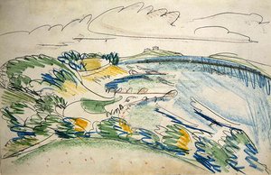 Küste von Fehmarn bei Wulfen von Ernst Ludwig Kirchner