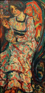 Frau im Schaukelstuhl (Emmi Frisch) von Ernst Ludwig Kirchner