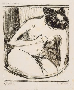 Frau im Tub von Ernst Ludwig Kirchner