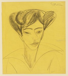 Frauenkopf von Ernst Ludwig Kirchner
