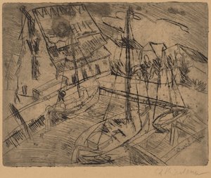 Hafen von Burgstaaken von Ernst Ludwig Kirchner