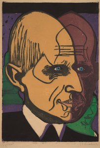 Kopf von Dr. Bauer von Ernst Ludwig Kirchner