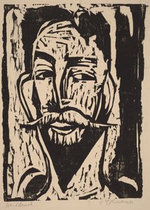 Kopf von Prof. Dr. Graef von Ernst Ludwig Kirchner