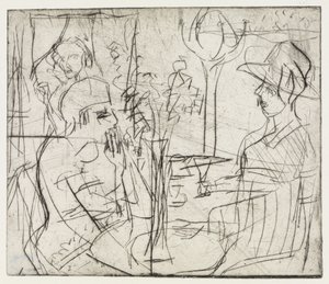 Kiesgruben/Im Café von Ernst Ludwig Kirchner
