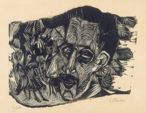 Kopf Dr. Ludwig Binswanger und kleines Mädchen. 1917/18