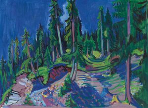 Studie eines Bergwaldes, 1936 von Ernst Ludwig Kirchner