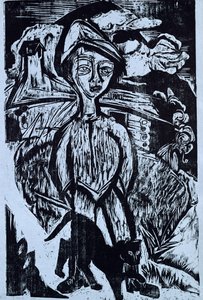 Bergjunge im Sturm, 1921