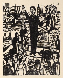 Neben der Heerstraße. Erzählungen von Jakob Bosshart. Der Friedensapostel - Der Redner von Ernst Ludwig Kirchner